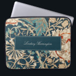 Housse Pour Ordinateur Portable Tapisserie vintage Florale William Morris Monogram<br><div class="desc">Ce design simple mais élégant présente une élégante motif de tapisserie fleurie d'inspiration William Morris. Protégez votre ordinateur portable ou votre tablette avec style. Ajoutez un nom pour le personnaliser. Fait un grand cadeau de Noël ou de fête des mères. Créé par Simply Farmhouse Press.</div>