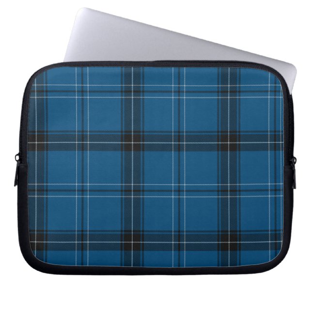 Housse Pour Ordinateur Portable Tartan bleu Ramsay écossais (Devant)