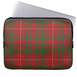 Housse Pour Ordinateur Portable Tartan Clan MacTavish Plaid Red Green À damiers