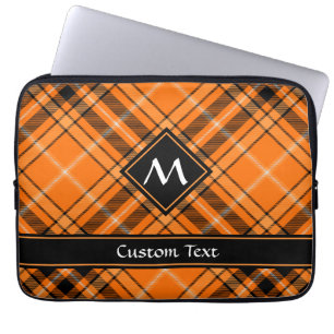 Housse Pour Ordinateur Portable Tartan orange d'Halloween
