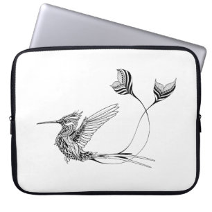 Housse Pour Ordinateur Portable Tatouage d'oiseau de Psychedlic
