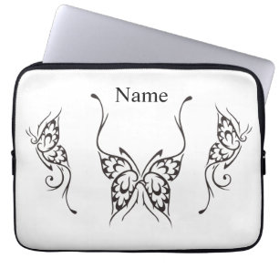 Housse Pour Ordinateur Portable Tatouage papillon stylisé Thunder_Cove