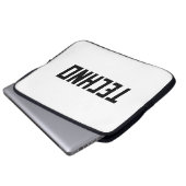 Housse Pour Ordinateur Portable TECHNO Music (Devant bas)