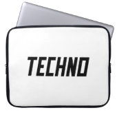 Housse Pour Ordinateur Portable TECHNO Music (Devant)
