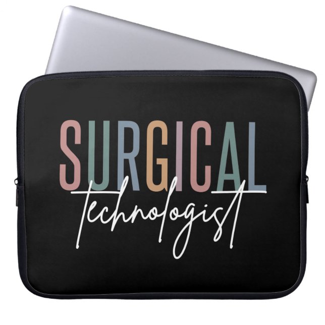 Housse Pour Ordinateur Portable Technologue chirurgical Med Surg Tech Chirurgie Te (Devant)