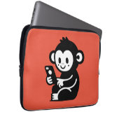 Housse Pour Ordinateur Portable Téléphone singe (Devant droit)