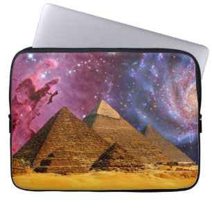 Housse Pour Ordinateur Portable tempête cosmique au-dessus de l'égypte