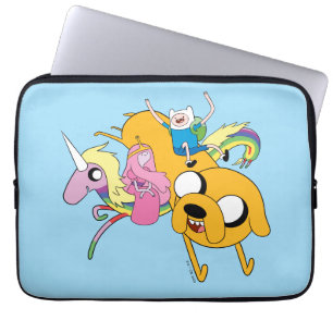 Housse Pour Ordinateur Portable Temps d'aventure   Lady, Bubblegum, Finn & Jake