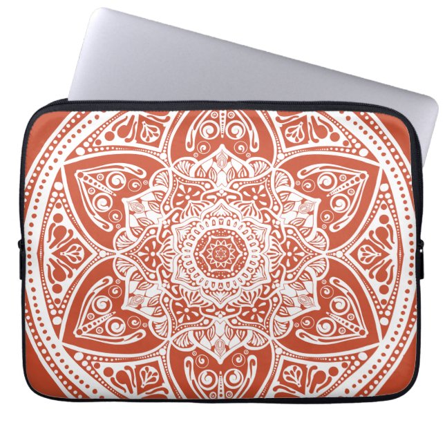 Housse Pour Ordinateur Portable Terracotta Mandala (Devant)