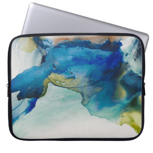 Housse Pour Ordinateur Portable Terrain Abstrait - Bleu
