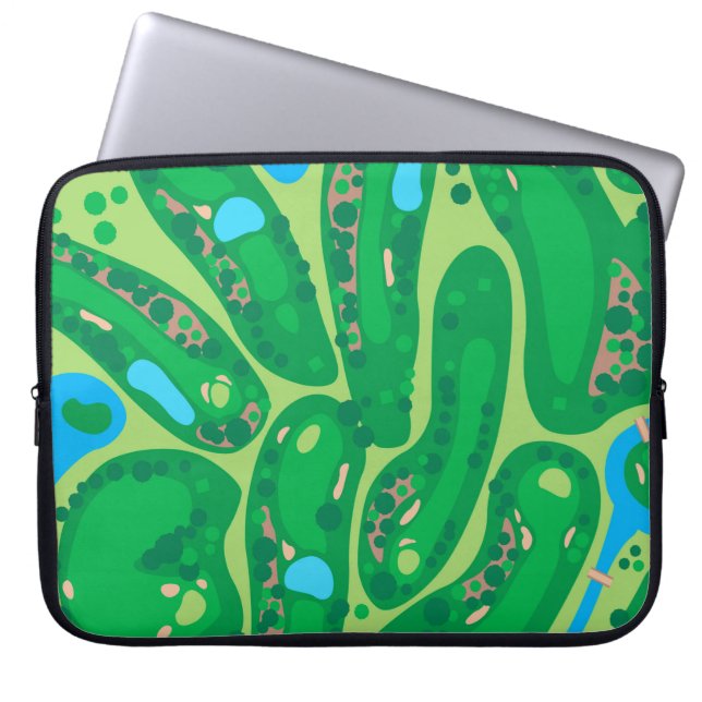 Housse Pour Ordinateur Portable terrain de golf par golf green (Devant)