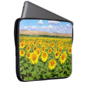 Housse Pour Ordinateur Portable Terrain de tournesol (Devant droit)
