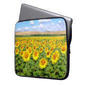 Housse Pour Ordinateur Portable Terrain de tournesol (devant gauche)