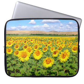 Housse Pour Ordinateur Portable Terrain de tournesol
