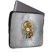 Housse Pour Ordinateur Portable Tête de Steampunk avec manomètre (Devant droit)