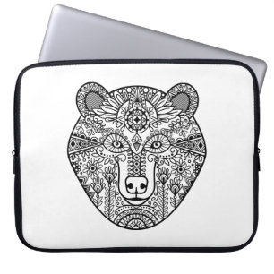 Housse Pour Ordinateur Portable Tête d'ours de style