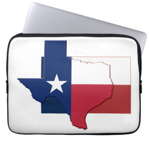 Housse Pour Ordinateur Portable TEXAS Drapeau Carte Ordinateur Patriotique