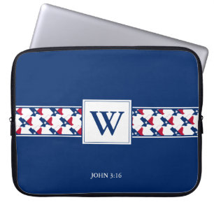 Housse Pour Ordinateur Portable TEXAS, USA Monogram Christian Bible Laptop
