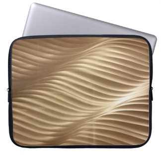 Housse Pour Ordinateur Portable TEXTILE Brown ET BLANC STRIPÉ