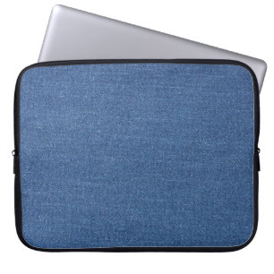 Housse Pour Ordinateur Portable Textile fabric bleu fashion jean denim