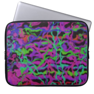 Housse Pour Ordinateur Portable Texture Abstrait Multicolore Vibrant