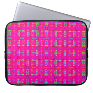 Housse Pour Ordinateur Portable texture abstraite, motif plaid coloré, moderne ta