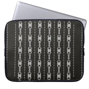 Housse Pour Ordinateur Portable texture cardiaque aztèque Abstraite
