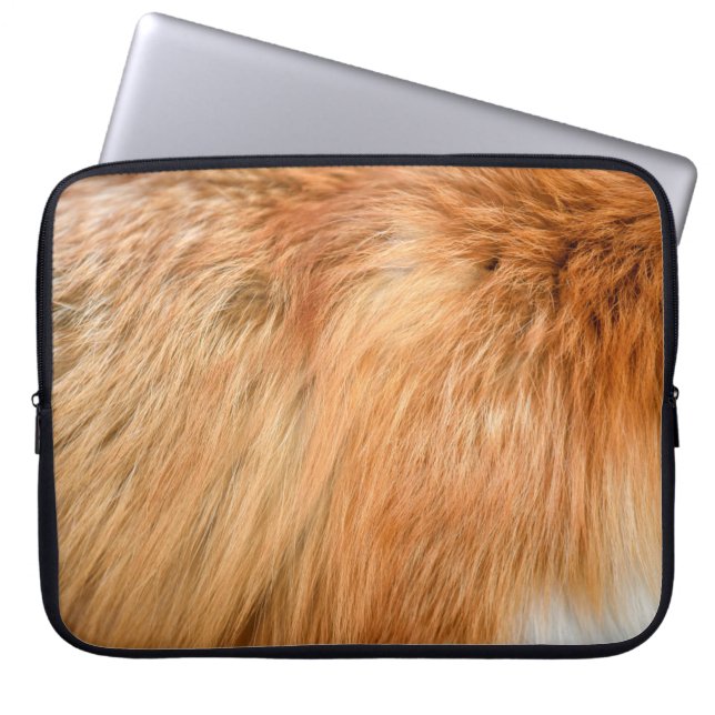 Housse Pour Ordinateur Portable Texture de fourrure de renard rouge (Devant)
