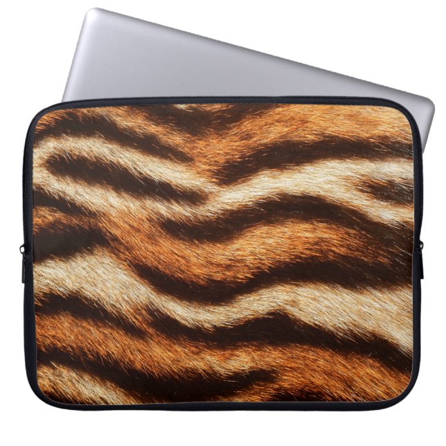 Housse Pour Ordinateur Portable texture de fourrure de tigre (Devant)