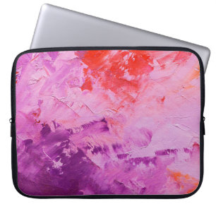 Housse Pour Ordinateur Portable texture de peinture à l'huile abstraite sur toile,