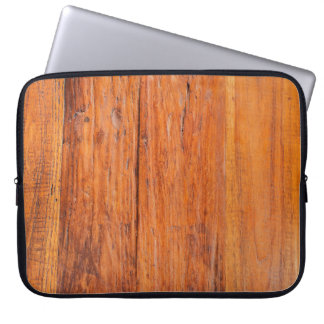 Housse Pour Ordinateur Portable Texture en bois tropicale. abstrait, décoration ma