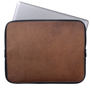 Housse Pour Ordinateur Portable Texture en cuir authentique, véritable arrière - p