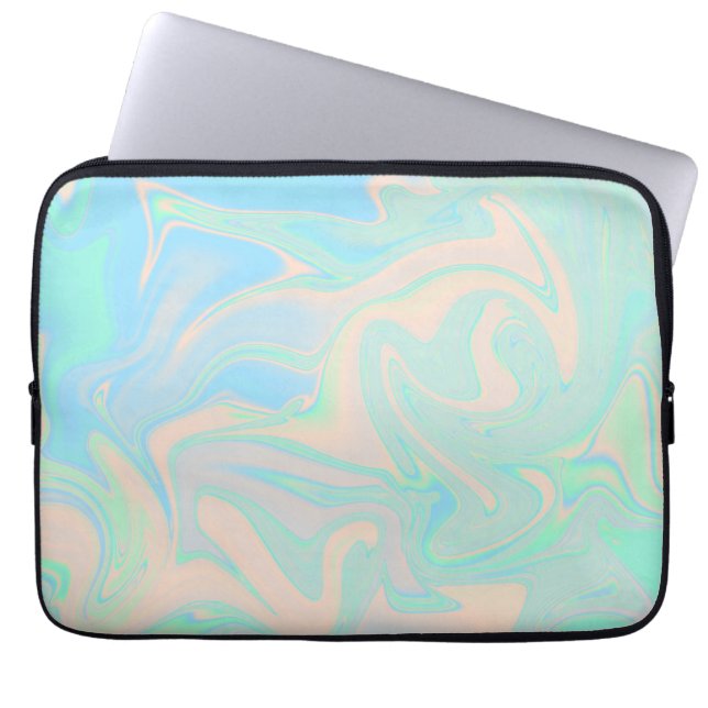 Housse Pour Ordinateur Portable Texture irisée liquide (Devant)