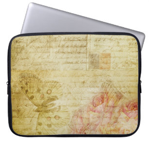 Housse Pour Ordinateur Portable Texture maquette lettres vintages