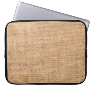 Housse Pour Ordinateur Portable Texture naturelle en lin comme revêtement de fond,