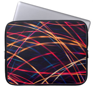 Housse Pour Ordinateur Portable Texture néon avec longue exposition.abstrait, une