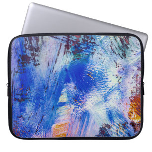 Housse Pour Ordinateur Portable texture raster acrylique différente mono multicolo
