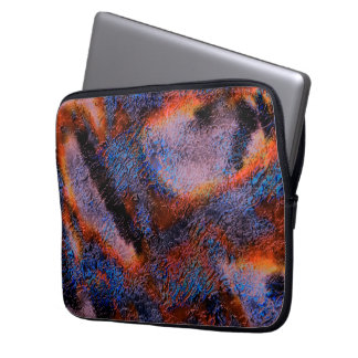 Housse Pour Ordinateur Portable Texture veloutée froissée de peinture à l'huile ro