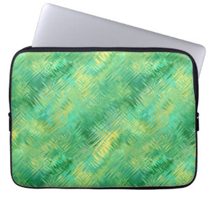Housse Pour Ordinateur Portable Texture verre vert émeraude