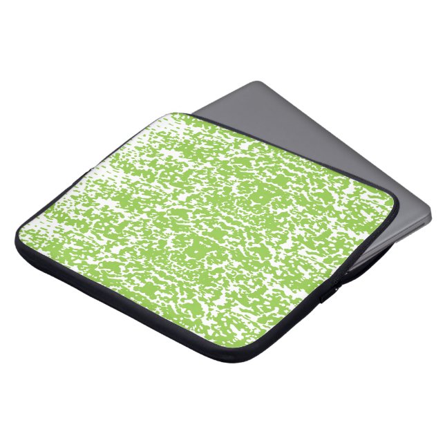 Housse Pour Ordinateur Portable Texture Vert Citron Grunge (Devant haut)