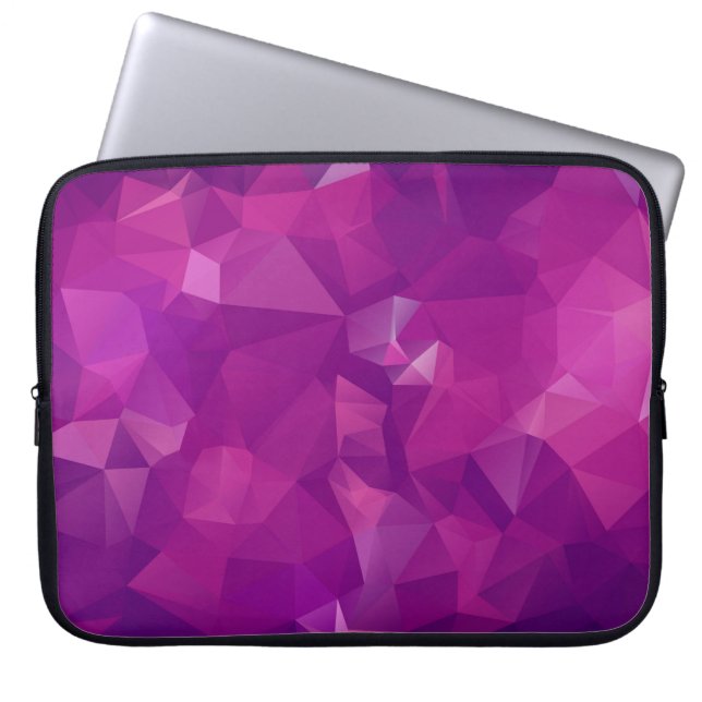 Housse Pour Ordinateur Portable texture violet Abstraite du triangle fond (Devant)