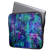 Housse Pour Ordinateur Portable Textures de couleur bleue (devant gauche)