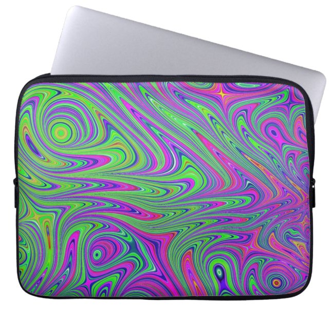 Housse Pour Ordinateur Portable textures psychodeliques (Devant)