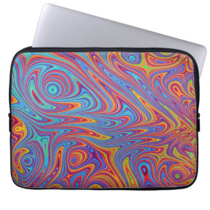 Housse Pour Ordinateur Portable textures psychodeliques