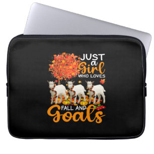 Housse Pour Ordinateur Portable Thanksgiving Juste Une Fille Qui Aime La Chute Et