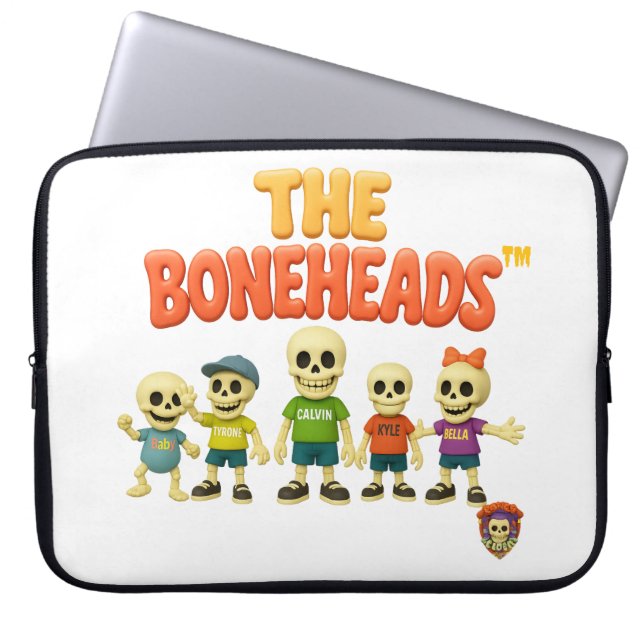 Housse Pour Ordinateur Portable 💻 The Boneheads™ Laptop Sleeve – Skeleton Crew (Devant)