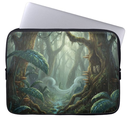 Housse Pour Ordinateur Portable The mysterious forest Electronics Bag (Devant)