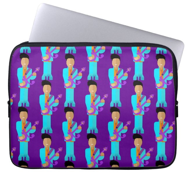 Housse Pour Ordinateur Portable The Purple Pixie – Patterned Laptop Sleeve (Devant)