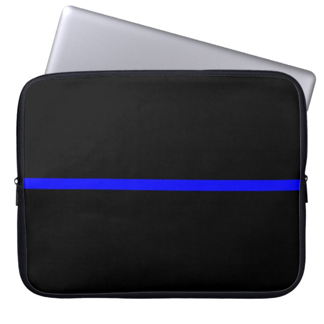 Housse Pour Ordinateur Portable The Symbolic Thin Blue Line Statement (Devant)