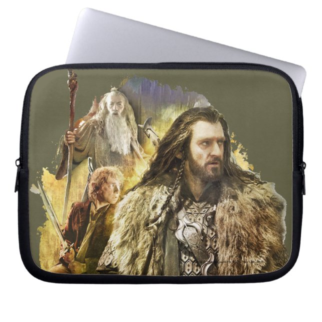 Housse Pour Ordinateur Portable THORIN OAKENSHIELD™, BILBO BAGGINS™, Gandalf (Devant)